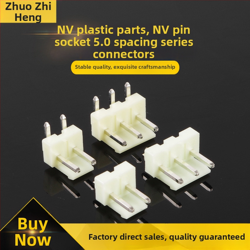 NV plastový konektor dielov, NV pin header s samozamykacou doskou pre spojenie káblov, séria konektorov s rozostupom 5,0 mm, k dispozícii vo veľkoobchode