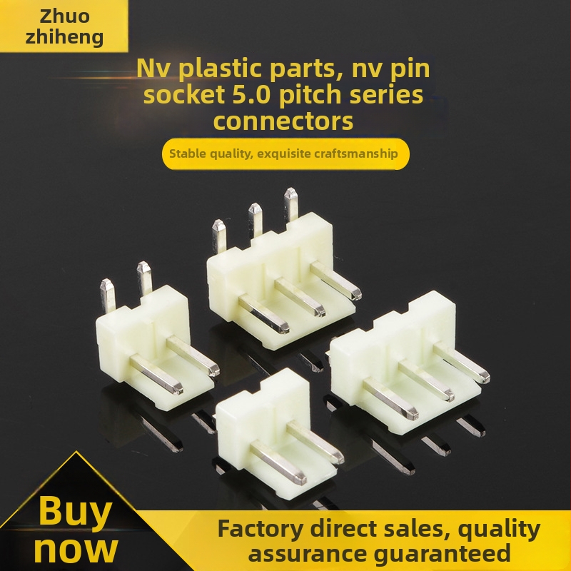NV plastový konektor dielov, NV pin header s samozamykacou doskou pre spojenie káblov, séria konektorov s rozostupom 5,0 mm, k dispozícii vo veľkoobchode