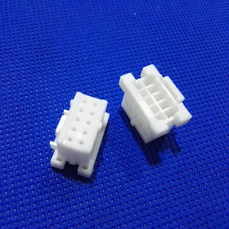 XADRP-10V 12V 14P 16V, 2,5 mm rozstup, kábel-do dosky konektor, biele nylonové puzdro, model 25068
