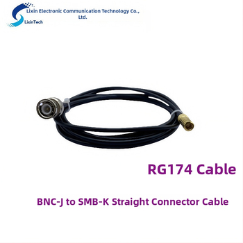 BNC-J na SMB-K rovný konektorový kábel, 50 Ω, pre RG174 316 kábel