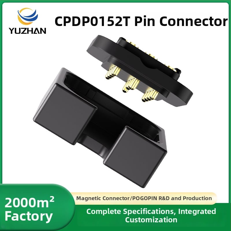 CPDP0152J 4-pínový magnetický spojovací konektor s pozlátenými Pogopin kontaktmi pre nabíjanie batérie