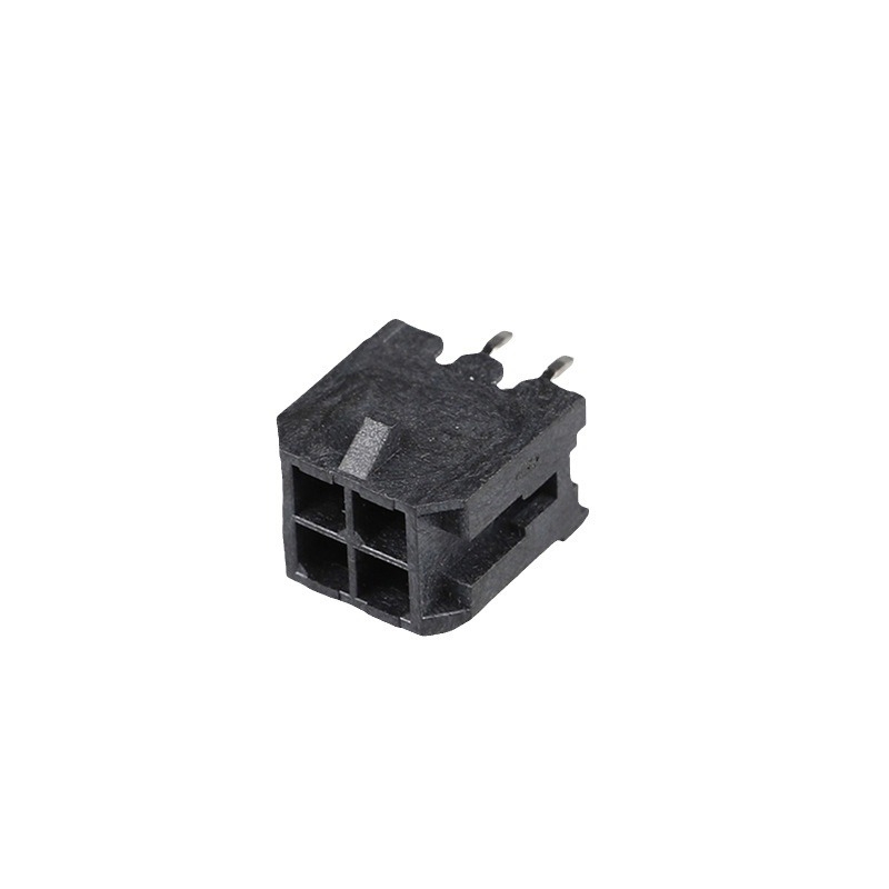 MX3.0 2x2P rovný pinový konektor, 180°, dvojradový, pre vodič-vodič a doska-doska