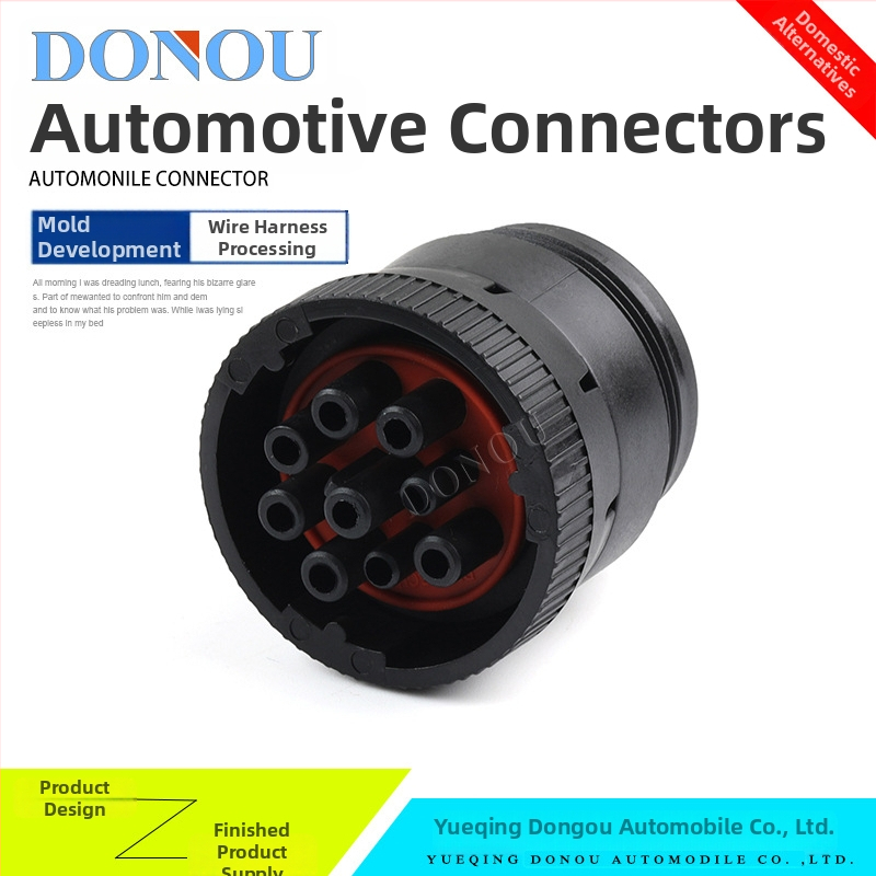 HD16-9-1939S De Chi vodotesný automobilový konektor 9-pólové diagnostické rozhranie HD10-9-1939P