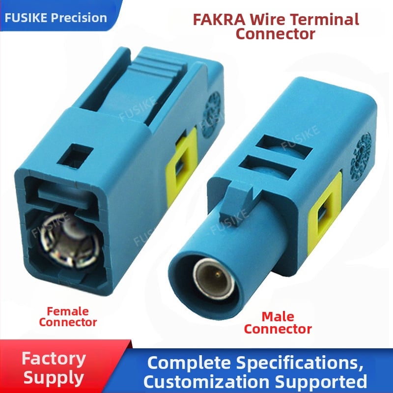 Fakra konektor adaptér pre zváranie / lisovanie káblov, automobilový FAKRA-C samica a samec RG58/RG174/RG316