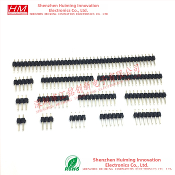 2,54 mm rozteč jednoradový rovný pin header, 1x2P/3P/4P/5P/6P/7P/8P/10P/12P/15P/20P/40P