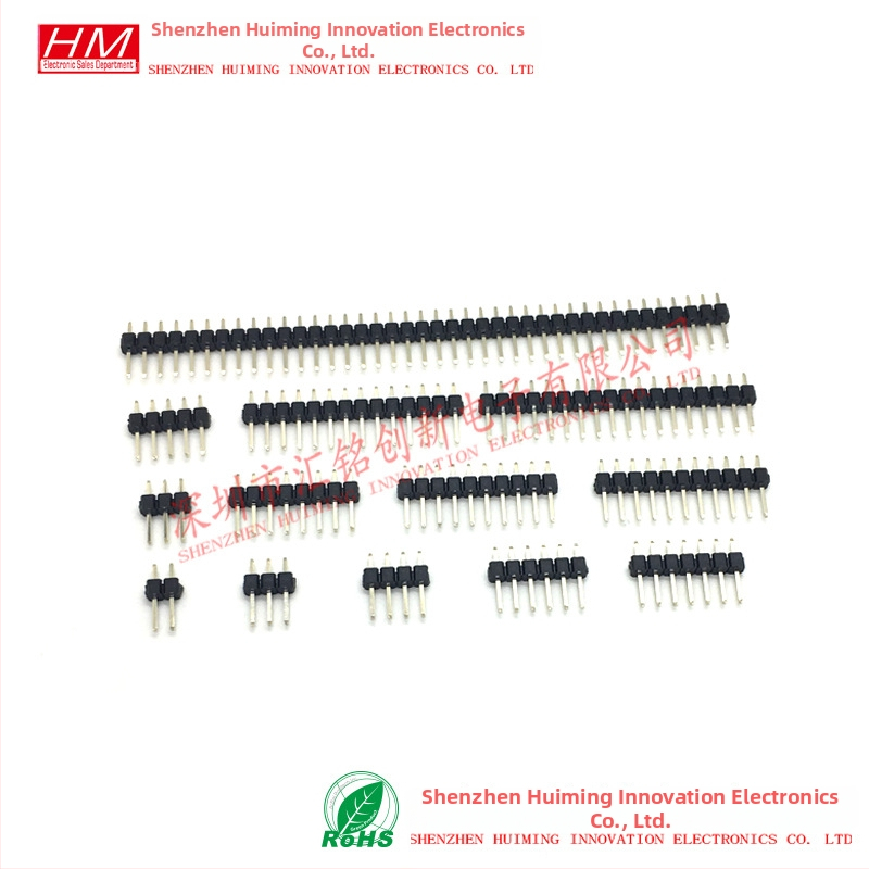 2,54 mm rozteč jednoradový rovný pin header, 1x2P/3P/4P/5P/6P/7P/8P/10P/12P/15P/20P/40P