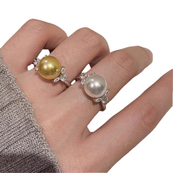 10617 DIY perle pribor S925 srebrni prsten prazna podloga - sjajna srebrna podloga za prsten promjera 10–12 mm
