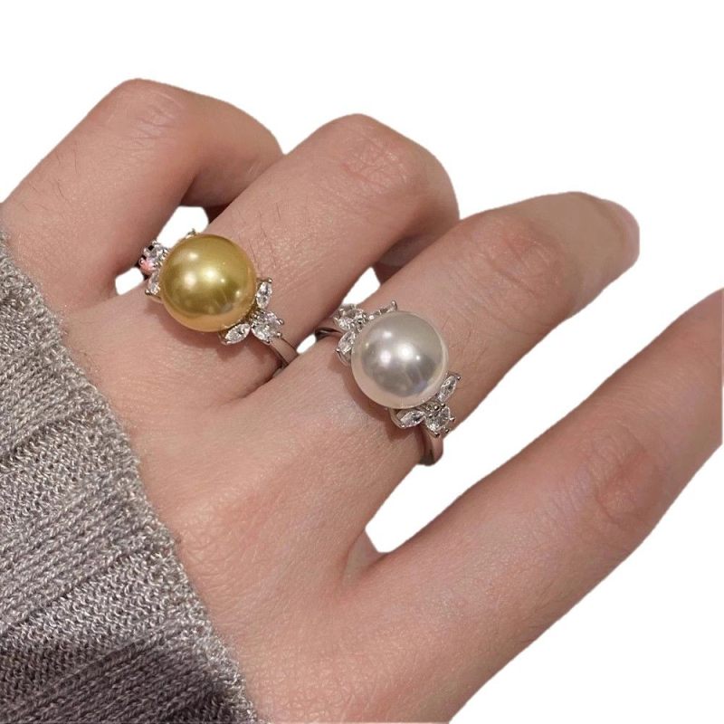 10617 DIY perle pribor S925 srebrni prsten prazna podloga - sjajna srebrna podloga za prsten promjera 10–12 mm