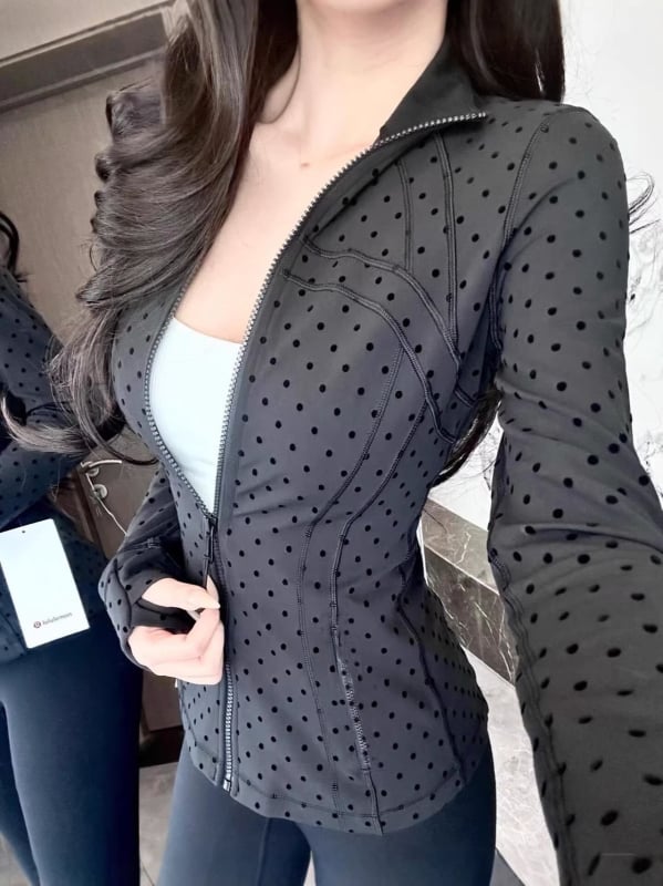 Sklioo Йога яке с точкова шарка, Slim-Fit, качулка, слънцезащита, за жени, тънко и леко