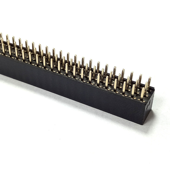 PCB pin header s rozstupom 2,54 mm, dvojradový, priame, plastové puzdro
