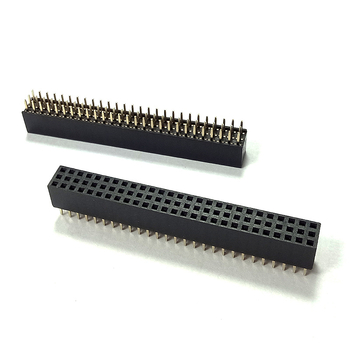 PCB pin header s rozstupom 2,54 mm, dvojradový, priame, plastové puzdro