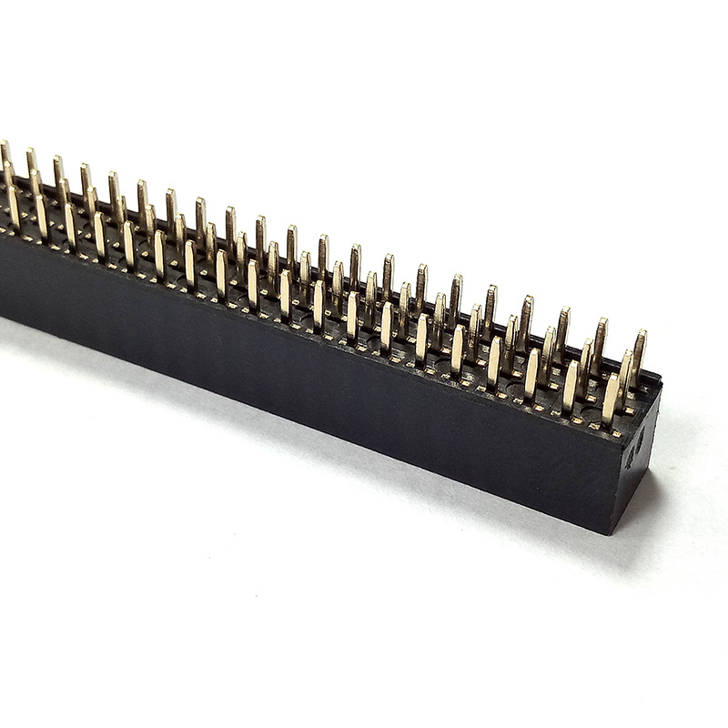 PCB pin header s rozstupom 2,54 mm, dvojradový, priame, plastové puzdro