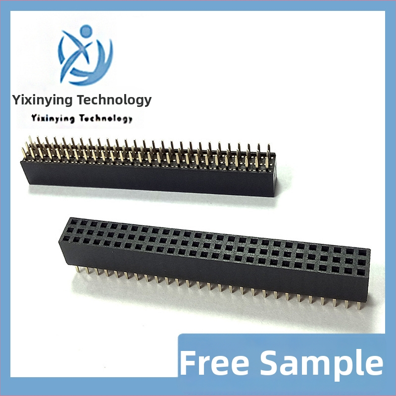 PCB pin header s rozstupom 2,54 mm, dvojradový, priame, plastové puzdro