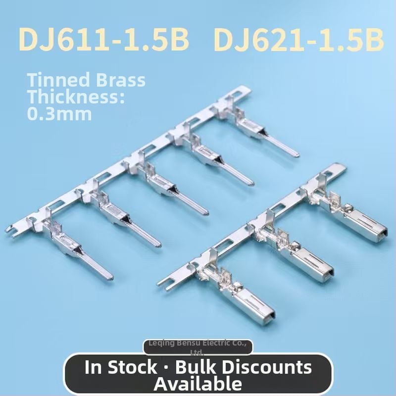 DJ621-1.5B DJ611-1.5B automobilový terminálny konektor pre kabeláž, 1 pól, samec a samica