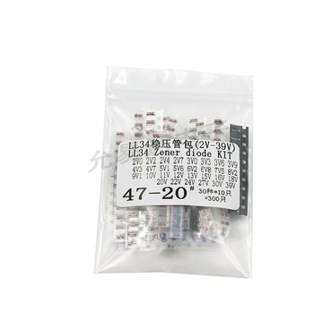 LL34 Zenerova dióda balenie, SMD 1206, 0,5W, 2V-39V, 300 ks v 30 typov