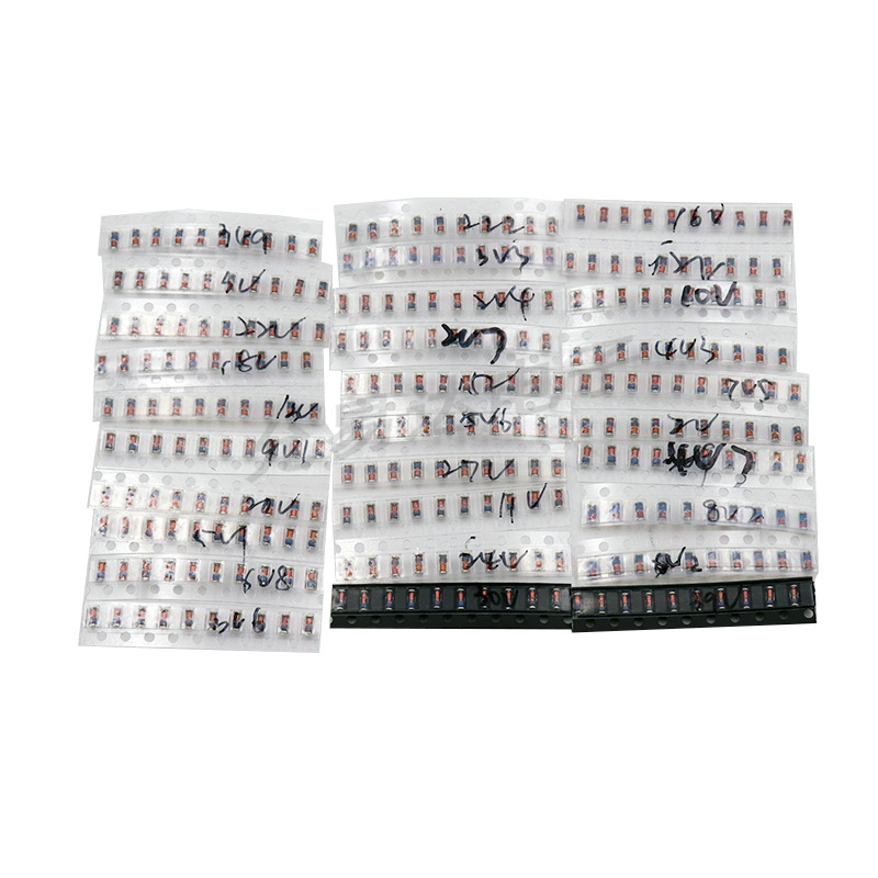 LL34 Zenerova dióda balenie, SMD 1206, 0,5W, 2V-39V, 300 ks v 30 typov