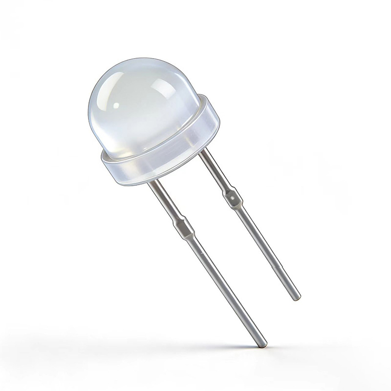 LED dioda s izravnim priključkom, oblik šešira od slame, mat rub, hladno bijela svjetlost