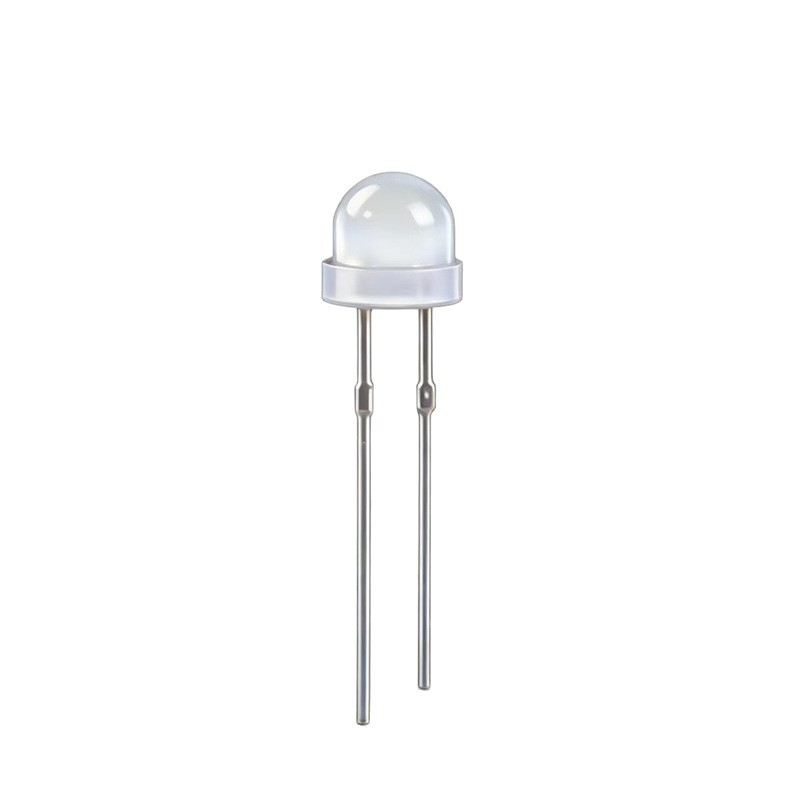 LED dioda s izravnim priključkom, oblik šešira od slame, mat rub, hladno bijela svjetlost