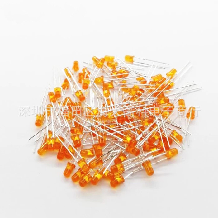 LED korálky 5 mm (F5) a 3 mm (F3) vo farbách biela, červená, zelená, modrá, žltá, 1000 ks/balenie