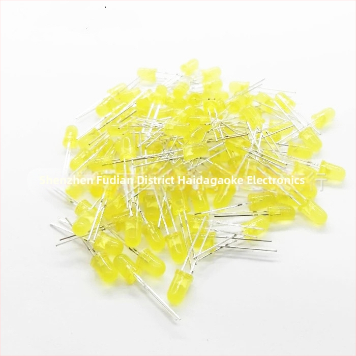 LED korálky 5 mm (F5) a 3 mm (F3) vo farbách biela, červená, zelená, modrá, žltá, 1000 ks/balenie