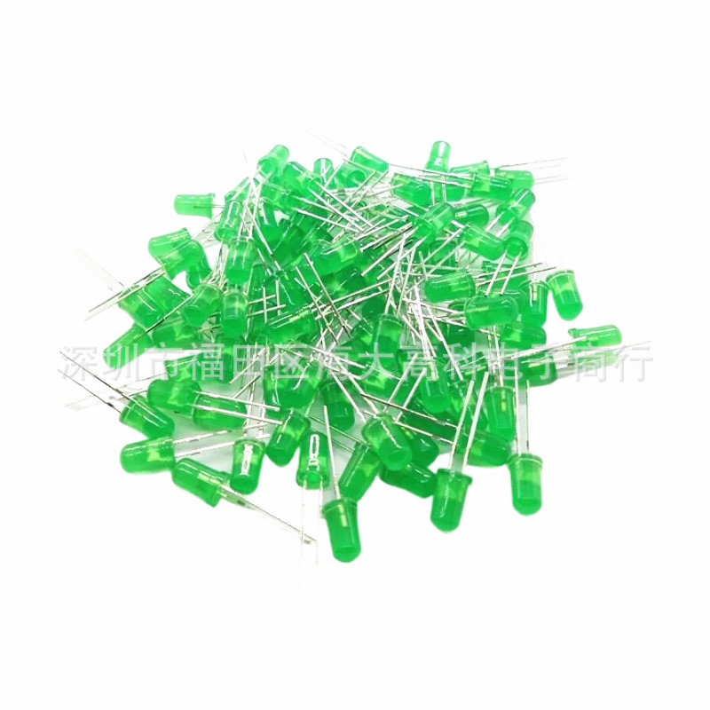 LED korálky 5 mm (F5) a 3 mm (F3) vo farbách biela, červená, zelená, modrá, žltá, 1000 ks/balenie