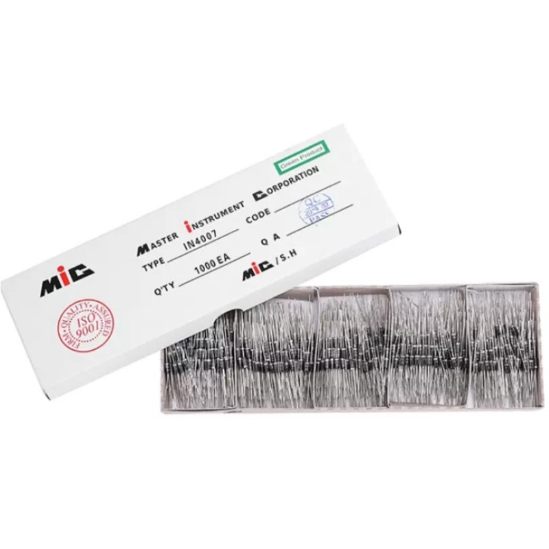 1N4007 1A 1000V usmerňovacia dióda DO-41 rýchle zotavenie IN4007