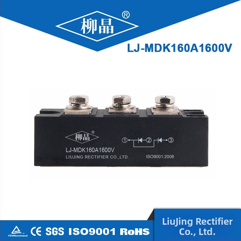 Liujing MDK160A 1600V Modul s diodou proti spätnému toku pre energetické uloženie a invertor-rectifier modul