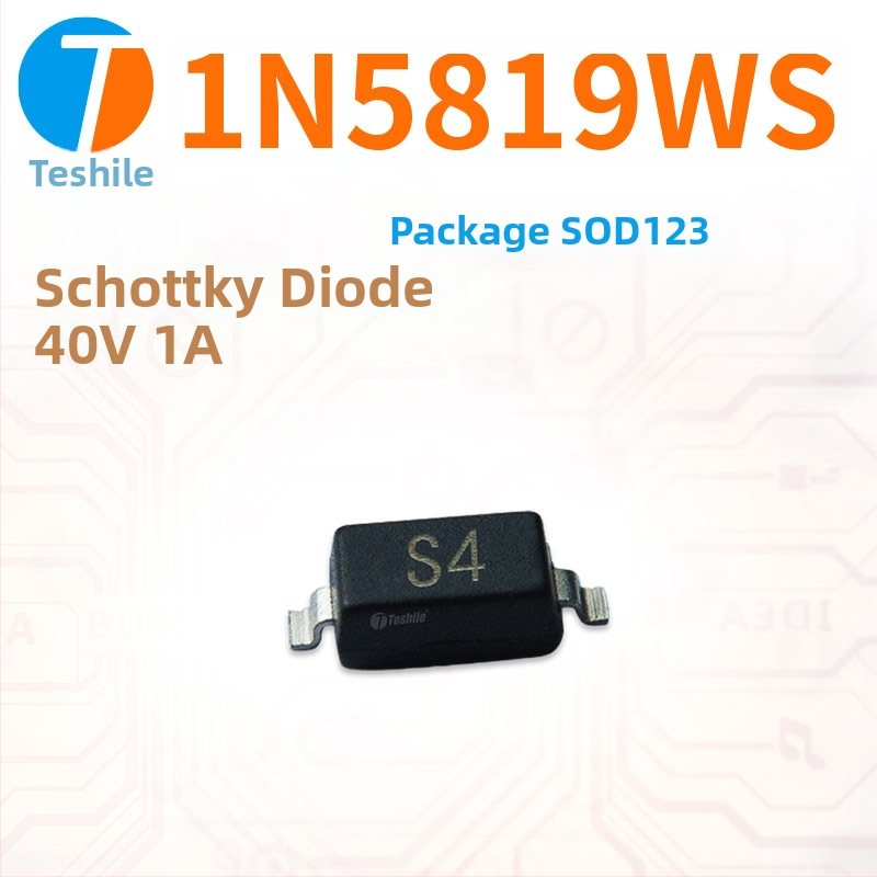 Teshile Schottky dióda 1N5819WS S4, 40V 1A, SOD-123/SOD-323