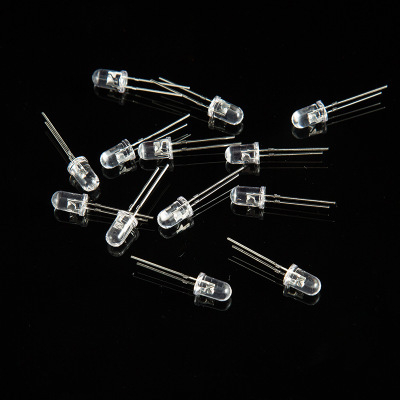 F5 LED gyöngyök, piros/zöld/sárga fény, 5 mm, közvetlen csatlakozású LED forgalmi jelekhez