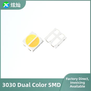 Dvojfarebné SMD LED korálky 3030, patch 3 mm