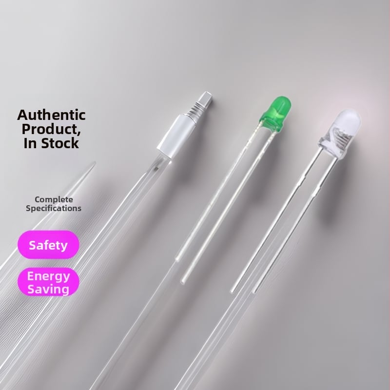 F3F5 LED guľôčka s vysokou jasnosťou, smaragdovo zelená, 3 mm / 5 mm cez dieru, guľatá hlava