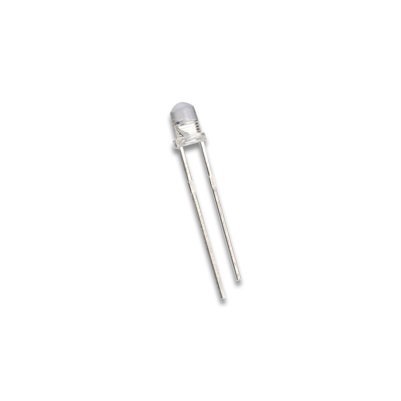3 mm plava LED perla, okrugla glava, visoka svjetlina, kratka noga