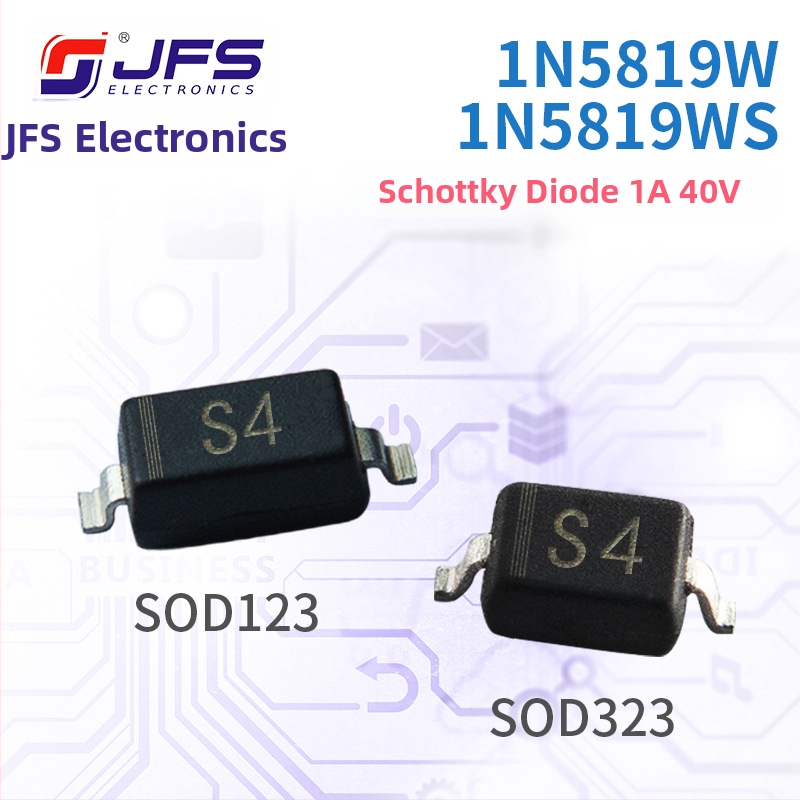 JFS Schottky diody 1N5819W 1N5819WS S4 1A 40V SOD123 SOD323