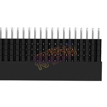 PC104 priemyselnej kvality jednoradový ženský konektor, 1×40 kontaktov, rozstup kontaktov 4,7 mm, celková dĺžka 23,2 mm, plastový izolátor, výška izolátora 18,5 mm