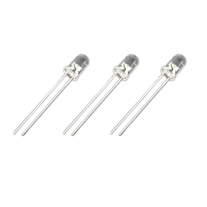 5mm sárga LED gyöngy, F5 kör fejű, forgalomirányító és riasztó fényekhez