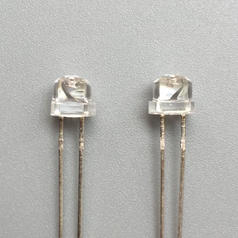 F5 szalmakalap 5mm diffúz fehér LED gyöngyök