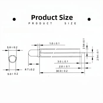 5mm dvojfarebné LED guličky, červeno-zelené, priehľadný kryt, spoločný anód a spoločný katód, priame zapojenie