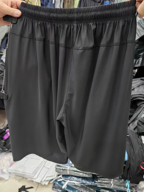 Muške Ice Silk sportske hlače – lagane, brzosušive, prozračne, elastične, 3/4 duljine, plus veličine