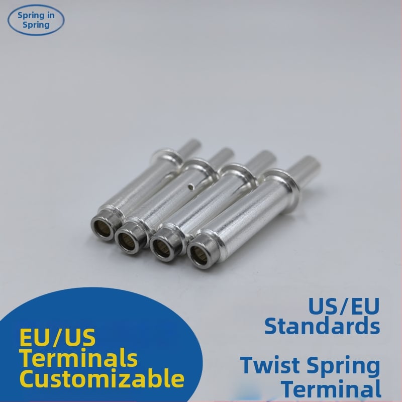 3mm–6mm Európsky štandard EV nabíjací pin a zásuvka s torzným pružinovým terminálom