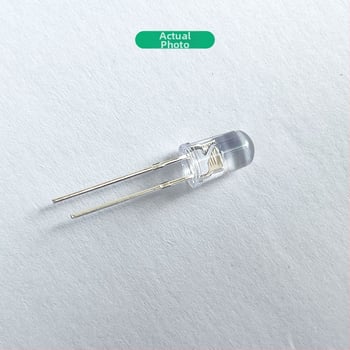 5 mm priesvitné RGB LED korálky s rýchlym a pomalým blikaním, priame zapojenie, červená, modrá, zelená