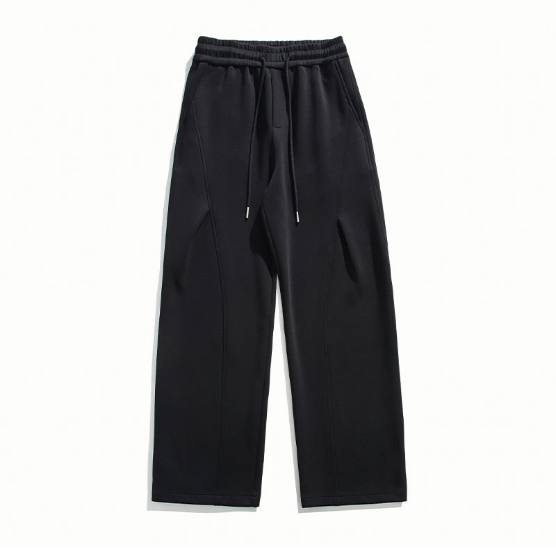 Pantaloni sport largi uni pentru bărbați, primăvara 2026, croială lejeră, drept