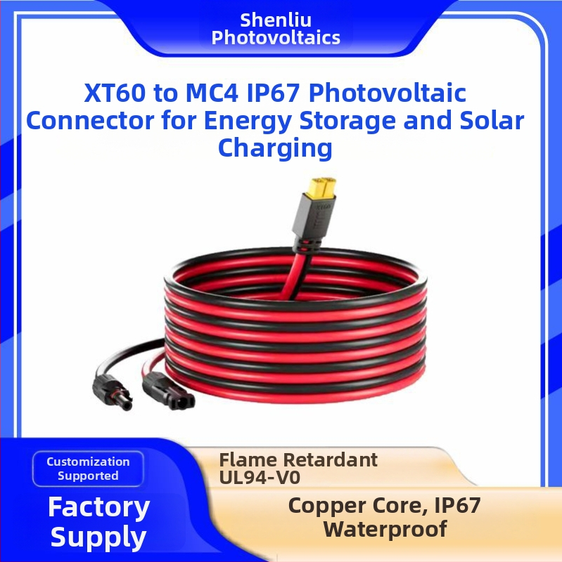 XT60 na MC4 IP67 vodotesný solárny konektor pre ukladanie energie a nabíjanie zo slnka