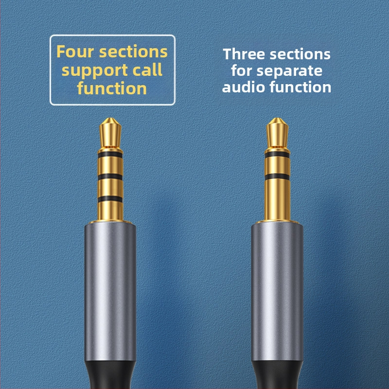 Digitálny audio kábel Type-C na 3,5 mm pre automobilové reproduktory, slúchadlá, telefón a notebook