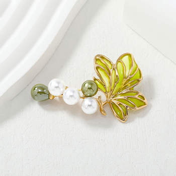 Szőlőfürt alakú brooch – tavasz–nyári divat, kiváló minőség, friss és elegáns, luxus kiegészítő kínai ruhához