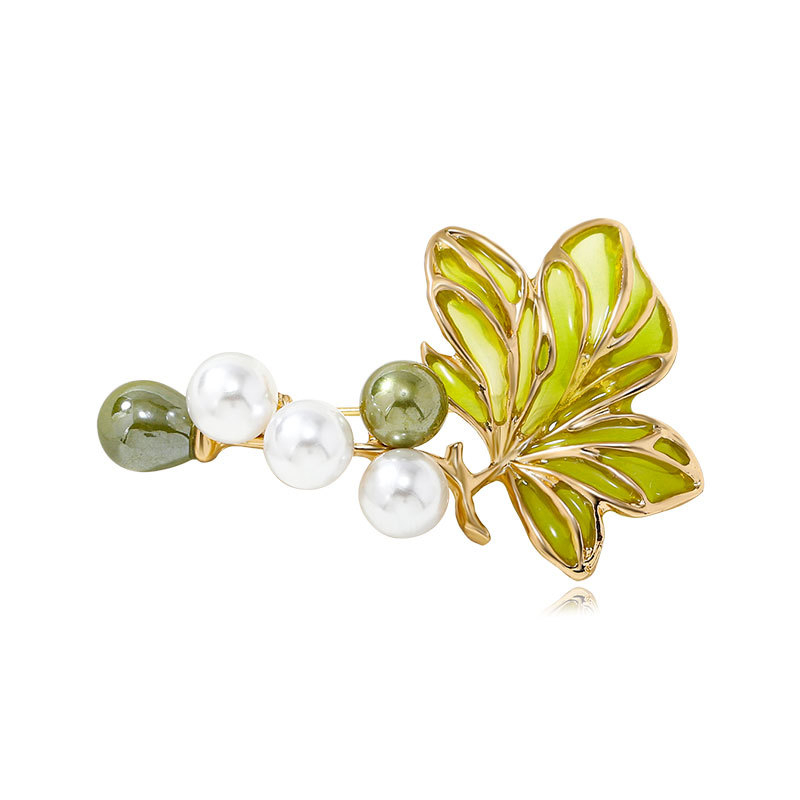 Szőlőfürt alakú brooch – tavasz–nyári divat, kiváló minőség, friss és elegáns, luxus kiegészítő kínai ruhához