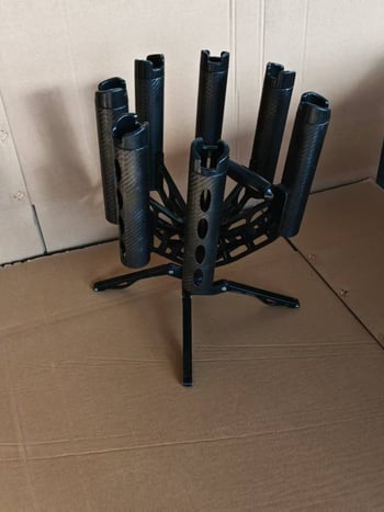 Gatling nosač štapova, 7 mjesta, metalni
