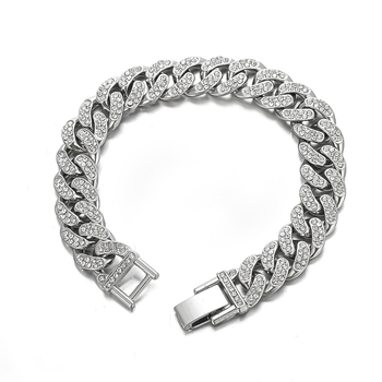 Βραχιόλι Cuban link για ζευγάρια, unisex, χιπ-χοπ μινιμαλιστικά κοσμήματα