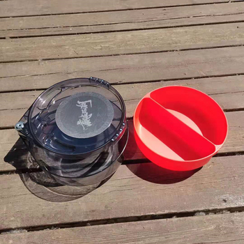 Dvostruka kutija za mamce i ribolovni stolac s tri razine i magnetskim bočnim spremnikom za mamce