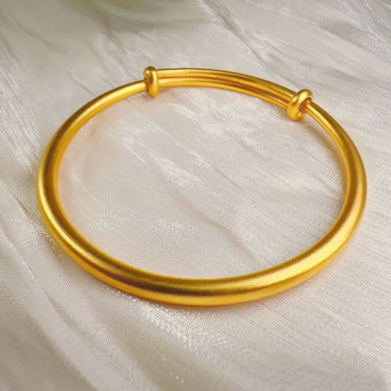 Ženski push-pull narukvica od imitacije zlata, dizajn starog nasljeđa, minimalistička luksuzna elegancija, trodijelni svadbeni set nakita