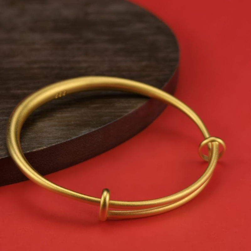 Ženski push-pull narukvica od imitacije zlata, dizajn starog nasljeđa, minimalistička luksuzna elegancija, trodijelni svadbeni set nakita